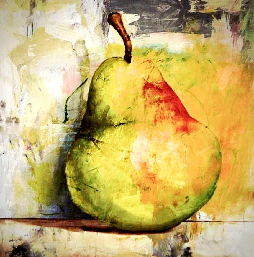 Weight of the Quiet Hour — a work by ALMA, Mixed media on board