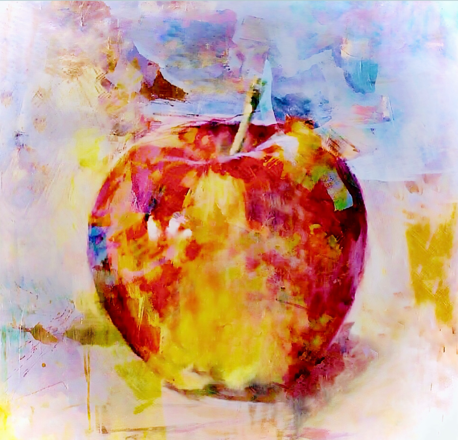 Fruit of an Unknown Orchard — a work by ALMA, Mixed media on board